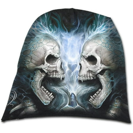 Paint Tribal Flames - Spiral Direct FLAMING SPINE Cotton Light Cotton Beanies BlackAlloverPrint |Skeleton |Flames |Tribal