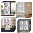 thumbnail image 7 of Pink Flowers Window Privacy Film, Spring Floral Purple Butterflies Watercolor Static Cling UV Sun Blocking Heat Control Window Tint Day and Night, Non-Adhesive One Way Privacy Cover 17.7''x39.3'', 7 of 7