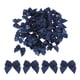 thumbnail image 1 of Uxcell 50 Pcs Mini Lazo de Cinta 1" Mini Flor de Cinta de Satén Azul Marino, 1 of 4