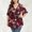 Wine tops for women, variant on Wycnly Womens Blouses and Tops Dressy Empire Waist Plus Size Swing Cold Shoulder Tunic Shirts 2024 Summer V-Neck Short Sleeve Floral Print Casual Blouses Army Green XL