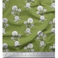 thumbnail image 1 of Soimoi Rayon Fabric Leaves & Floral Block Print Sewing Fabric Yard 56 Inch Wide, 1 of 3