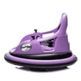 thumbnail image 4 of SaveJoy 12V electric Bumper car for kids 360° Spin, Bumper Car Ride on Toys for Toddlers Aged 1.5-5 with Remote Control, Purple, 4 of 7