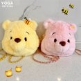 thumbnail image 3 of Disney Pooh Bear Stitch bolsos de un solo hombro de felpa, lindo Oso de fresa Lotso, bolsa de mensajero de felpa, regalos para niños y niñas, 3 of 4