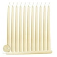 thumbnail image 3 of Hyoola 12" Wool White Dripless European Made Taper Candles, Unscented Paraffin Wax with Cotton Wicks, 12-Pack, 3 of 5