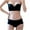 Black, variant on Bigersell Womens Strapless Bra Set Front Closure Strapless Bra and Panty Sets Padded Push up Bra Bandeau Tube Bra Wireless Seamless Comfort Soft Bra S15-1515