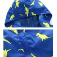 thumbnail image 4 of ATAIKU 2-6Y Toddler Boys Dinosaur Lightweight Hooded Raincoat Kids Waterproof Windbreaker Jacket, 4 of 6