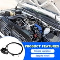 thumbnail image 5 of Hood Release Cable & Handle Assembly Compatible with 1999-2007 Chevy Avalanche Silverado Suburban Tahoe, GMC Sierra Yukon, Escalade - Replaces 15142953 912-017, 5 of 7
