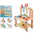 thumbnail image 1 of Banco de trabajo de para , de simulación, de construcción creativo, taller para , silla de montaje de , Madera CUTICAT Banco de trabajo de montaje, 1 of 8