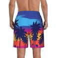 thumbnail image 3 of Naloa Beach with Palm Trees Men's Beach Shorts, Surfing shorts, Swim trunks, Quick Dry Swim Trunks for Surfing Beach Fun - X-Large, 3 of 9