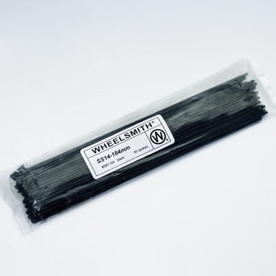 New Wheelsmith SS14 2.0//1.7 X Multi Length Spokes only Bag of 50 Silver Black