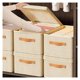 thumbnail image 2 of Organizador de almacenamiento de ropa tablero de PP colcha plegable caja de almacenamiento de pantalones vaqueros con tapa armario de dormitorio gran, 2 of 7