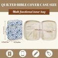 thumbnail image 7 of Uorisanigo Blue Flowers Bible Cases for Woman Bible Study Supplies Accessories Quilted Bible Carrying Case Multifunctional Bag Carrying Book Case Christian Gift, 7 of 7