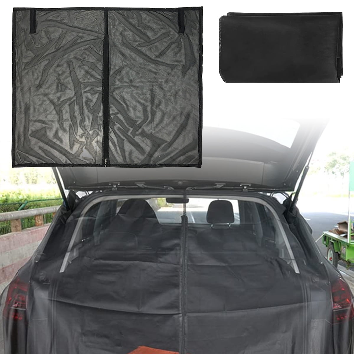 Adifare Car Tailgate Mosquito Net Car Tailgate Awning Nylon