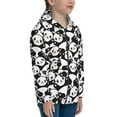 thumbnail image 5 of Kdxio Cute Panda (3) Pattern Kids Boys Girls Zip Up Hoodie 3D Printed Hooded Sweatshirt Hoody Coat with Pocket 7-12 Y-Small, 5 of 6