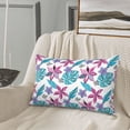 thumbnail image 5 of Pofeuu Hawaiian Style Print Polyester Microfiber Plush Pillowcases, Super Soft and Cozy Pillow Case Covers with Envelop Closure（Pillow core not included）-14"x20", 5 of 6