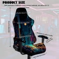 thumbnail image 2 of Whosucclay Sci-fi City Print Gaming Chair Cover, Stretchable Machine Washable Computer Chair Seat Slipcovers with Armrest Cover Fits Most Office/PC Chairs & Racing Style Seats, 2 of 8