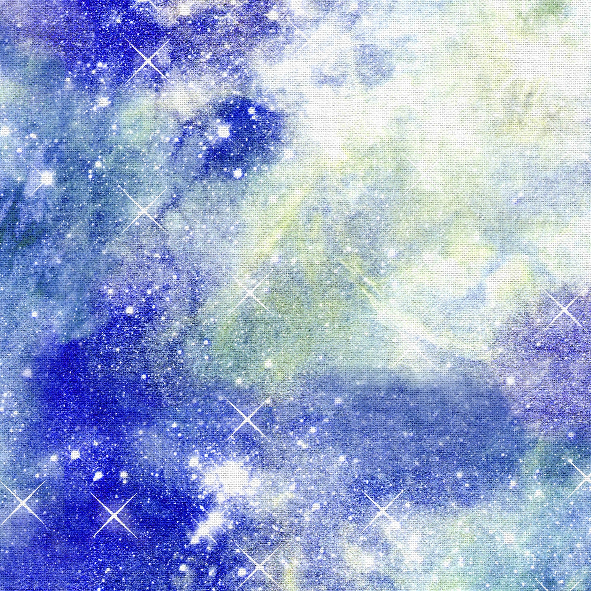 Fabric Editions 36" x 42" Cotton Celestial Haze 1 Yard Precut Sewing & Craft Fabric, Green 1 Piece
