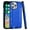 Blue, variant on Designed for Apple iPhone 15 (6.1") Hybrid Dual Layer Slim Defender Armor Metallic Brush Texture Finishing Shockproof Hard PC + TPU Rubber Phone Case Cover [Black]