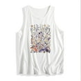 thumbnail image 4 of Tank Tops for Women Summer Casual Round Neck Short Sleeved Printed Graphic Tees Loose Sleeveless T Shirt, 4 of 4