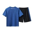 thumbnail image 4 of Hienoo Toddler Boys Shorts Set Short Sleeve T Shirt Top Shorts Athletic Casual Outfits, 4 of 4