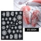 thumbnail image 1 of Fiudx Ofertas De La Semana Etiqueta Engomada Adhesiva Del Clavo De La Resina 5D Del Copo De Nieve De La Navidad Tridimensional En forma De V Francesa De Navidad, 1 of 2