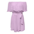 thumbnail image 4 of Mono capri con volantes y hombros descubiertos para mujer: conjunto de gasa para verano, ideal para ocasiones informales y citas, 4 of 5