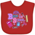 thumbnail image 3 of Inktastic Back to School with School Supplies Girls Baby Bib, 3 of 4