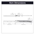 thumbnail image 2 of Hickory Hardware P1750-14-W-5B 14 in. Side Mount Drawer Slide, White - Pack of 5, 2 of 5