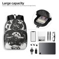 thumbnail image 6 of Darth Vader Backpack Cute Pattern College Laptop Schoolbag 17 Inch Large Daily Travel Hiking Sports Casual Daypack, 6 of 8