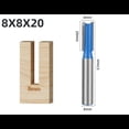 thumbnail image 4 of Juego de brocas para enrutador inferior de limpieza, herramienta de cepillado de superficies de carburo de doble flauta, diámetro de corte, 7 Uds., 4 of 5