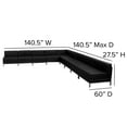 thumbnail image 5 of BizChair Black LeatherSoft Sectional Configuration, 9 Pieces, 5 of 12