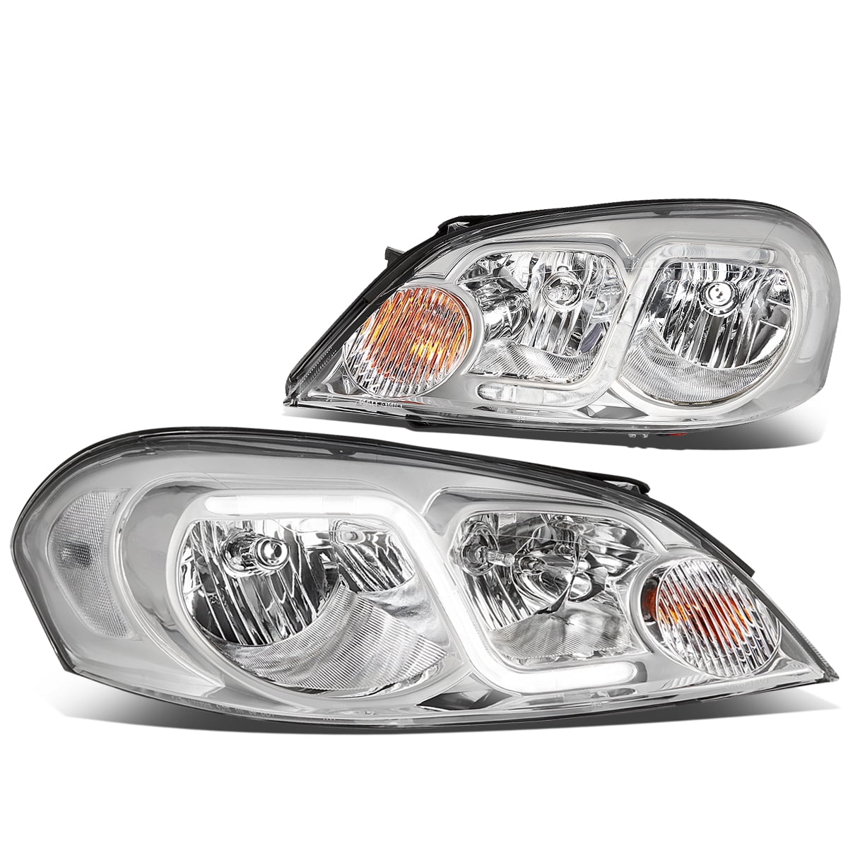 Fari Anteriori LED DRL Per Chevrolet Monte Carlo/Impala/Limited 2006-2016 - Cromati, Cristallo