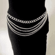 thumbnail image 1 of Cadena bohemia en capas para el cuerpo con diamantes de imitación, cadena para la cintura del vientre, accesorios de joyería para el cuerpo para mujeres y niñas brillar  Electrónica, 1 of 4