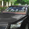 thumbnail image 2 of 3D Skeleton Design Car Sunshade Auto Interior Accessory, 2 of 6