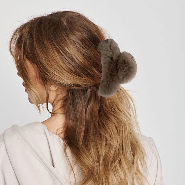 Pinza grande para el pelo con orejas de conejo: ideal para uso diario, fiestas y eventos. Material de calidad, elegante, suave y cómodo.