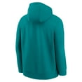 thumbnail image 3 of Men's Nike Aqua Miami Dolphins Rewind Club Logo Pullover Hoodie, 3 of 3