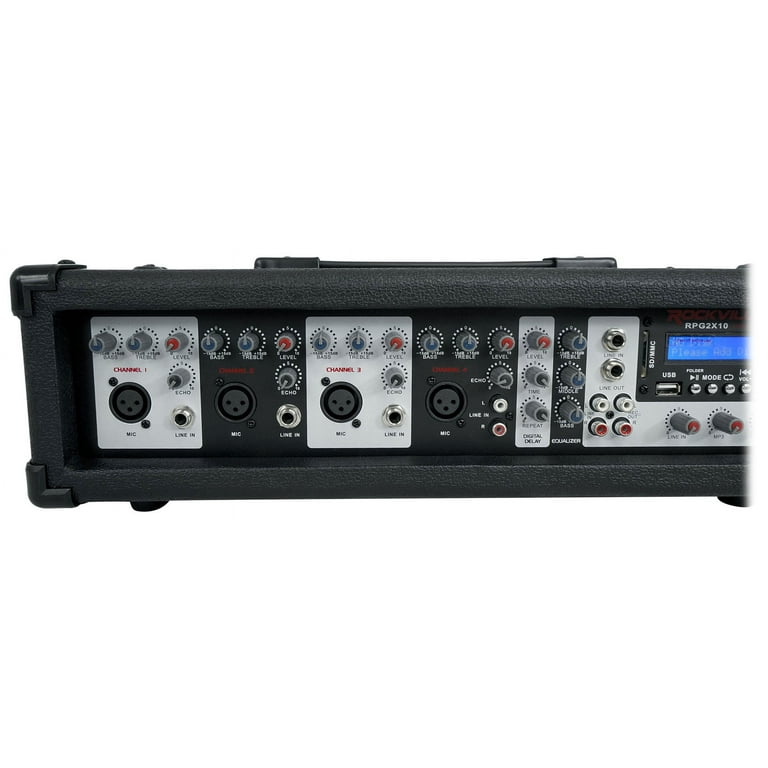 Rockville Pro DJ System Package with Bluetooth Mixer, 10 Rockville Pro DJ System Package with Bluetooth Mixer, 10