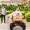 thumbnail image 3 of EastVita 24V Remote Control Electric Ride on Dump Truck for Kids Ride on Toy with Dump Bed, 4WD Power,6 Wheels, 3 of 9
