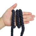 thumbnail image 4 of Unique Bargains 1/2'x16' Natural Twisted Cotton Rope 3 Strand Soft Craft Rope with Drawstring Bag Navy Blue 2 Pack, 4 of 6