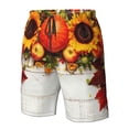 thumbnail image 4 of Pofeuu Thanksgiving With Autumn Prin Men's Swim Trunks Quick Dry Bathing Suit Swimming Board Shorts Mesh Lining Beach Swimwear-Small, 4 of 6