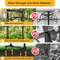thumbnail image 6 of Freestanding Heavy Duty Garden Hose Holder, Holds 100 Feet, Black, 6 of 7