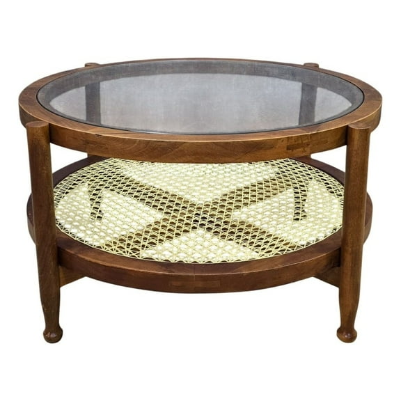 Carolina Hyacinth Coffee Table in Honey/Cane