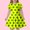polka dot print, variant on Girls Dress Size 8-9Y Kids Polka Dot Print Slim Fit Short Sleeve Casual Dress Girl Dresses