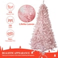 thumbnail image 3 of 6.5 Ft Pre-Lit Artificial Christmas Tree, Slim Profile with 250 Warm White LEDs and 818 Tips, Holiday Christmas Tree for Living Room, Hallway, Office, Festive Decor, 3 of 6