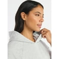 thumbnail image 4 of Time and Tru Women's Fleece Hoodie, Sizes XS-XXXL, 4 of 5