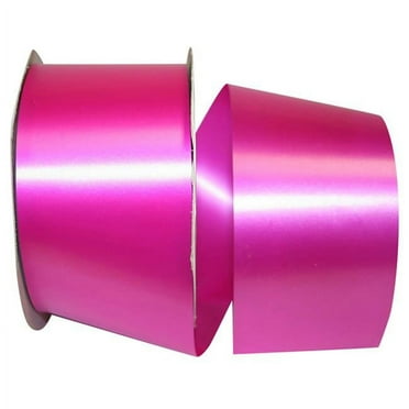 Reliant Ribbon - 16025-222-40C, Embossed Polypro Florentine Rd Ribbon, Fuchsia, 2-1/2 Inch, 100 Yards