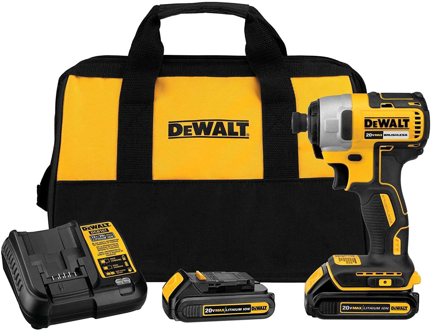 DEWALT 20V MAX* 1/4 in. Cordless Impact 
