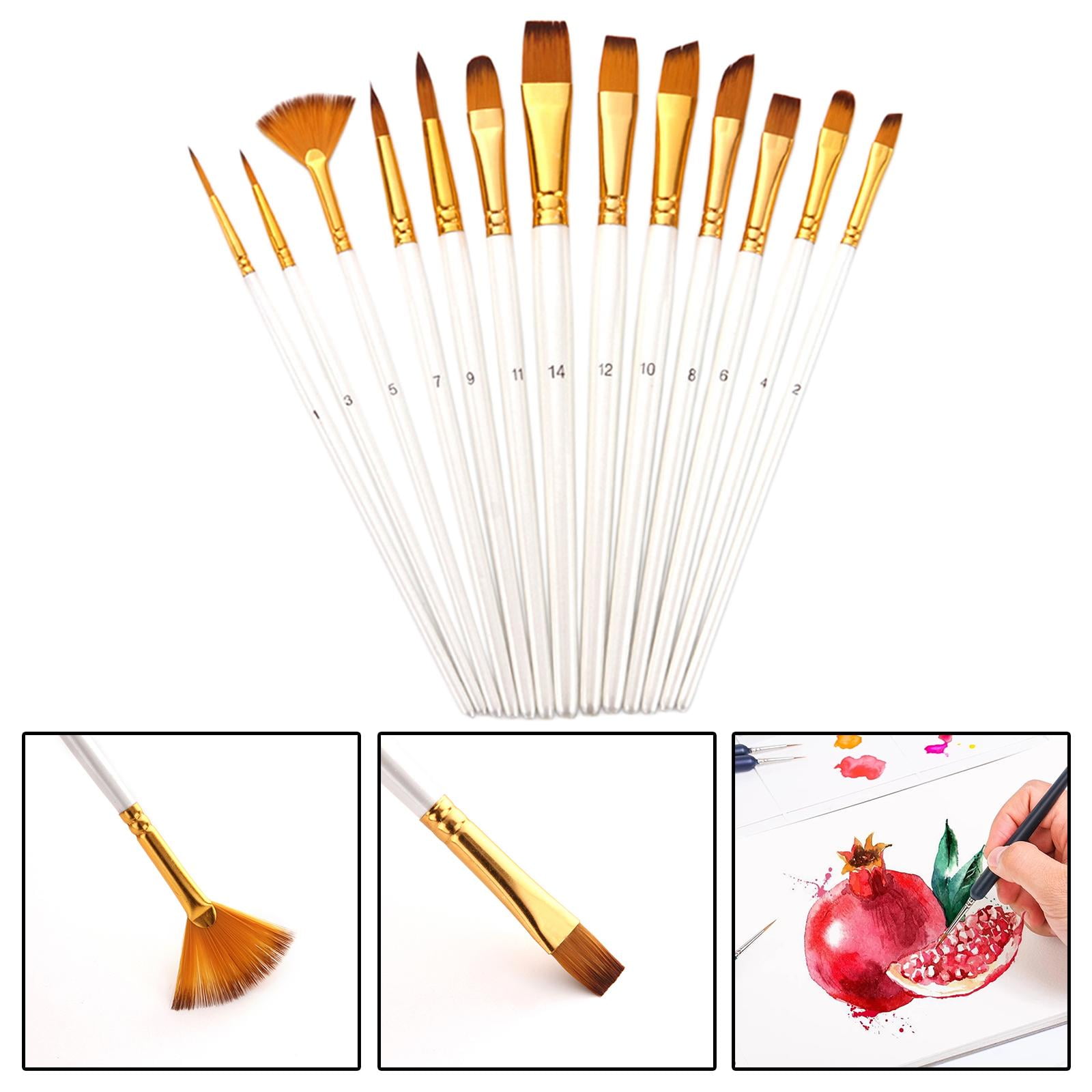 set brush set nylon hair wooden handle