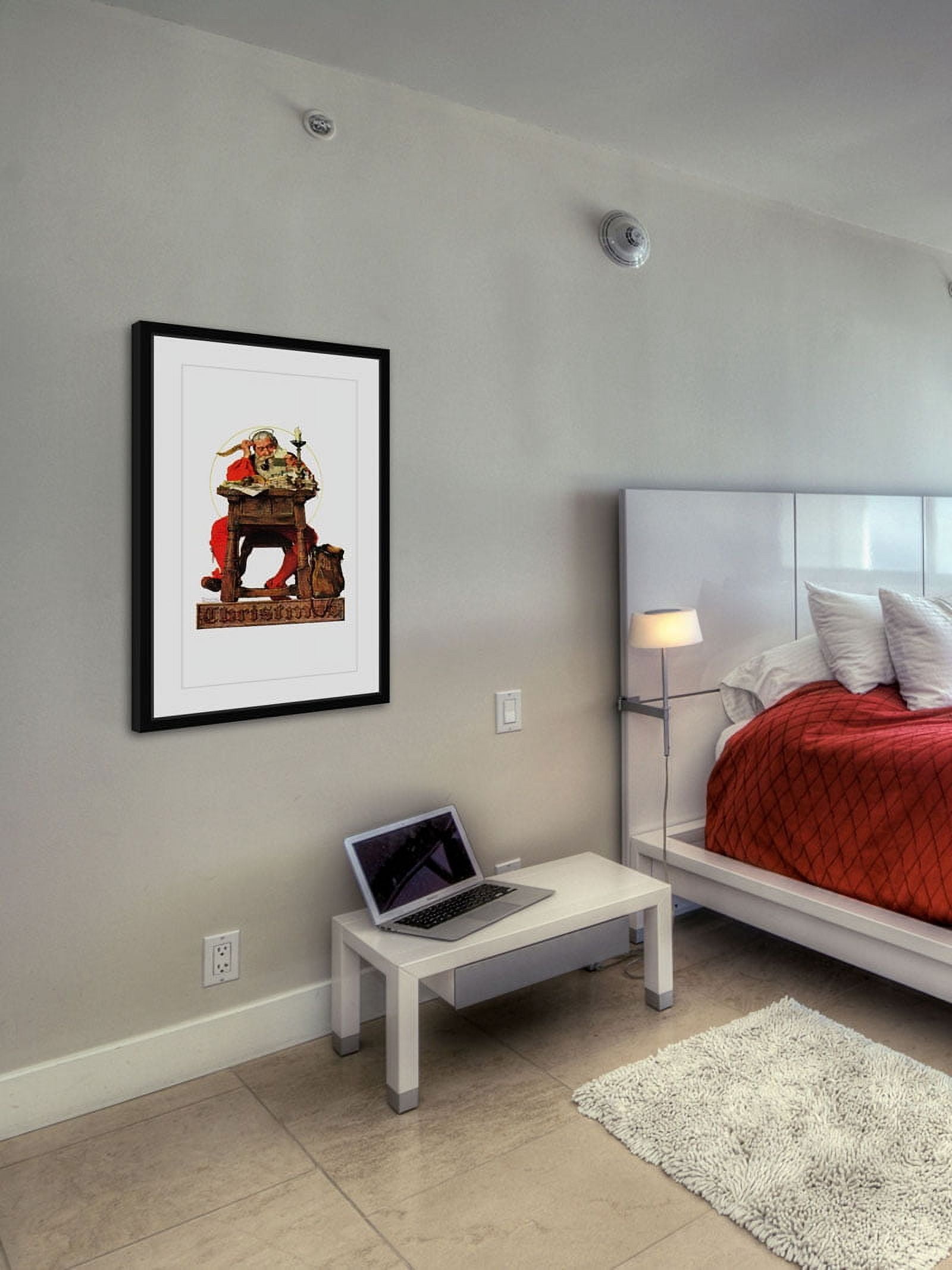 Marmont Hill "Santa at His Desk" by Norman Rockwell Framed Art Print