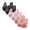 2PCS Black+2PCS Pink+2PCS Hot Pink, variant on Women's Daisy Lace Wireless Bra Front Snap Closure No Underwire Comfort for Daily Wear 6 Pack